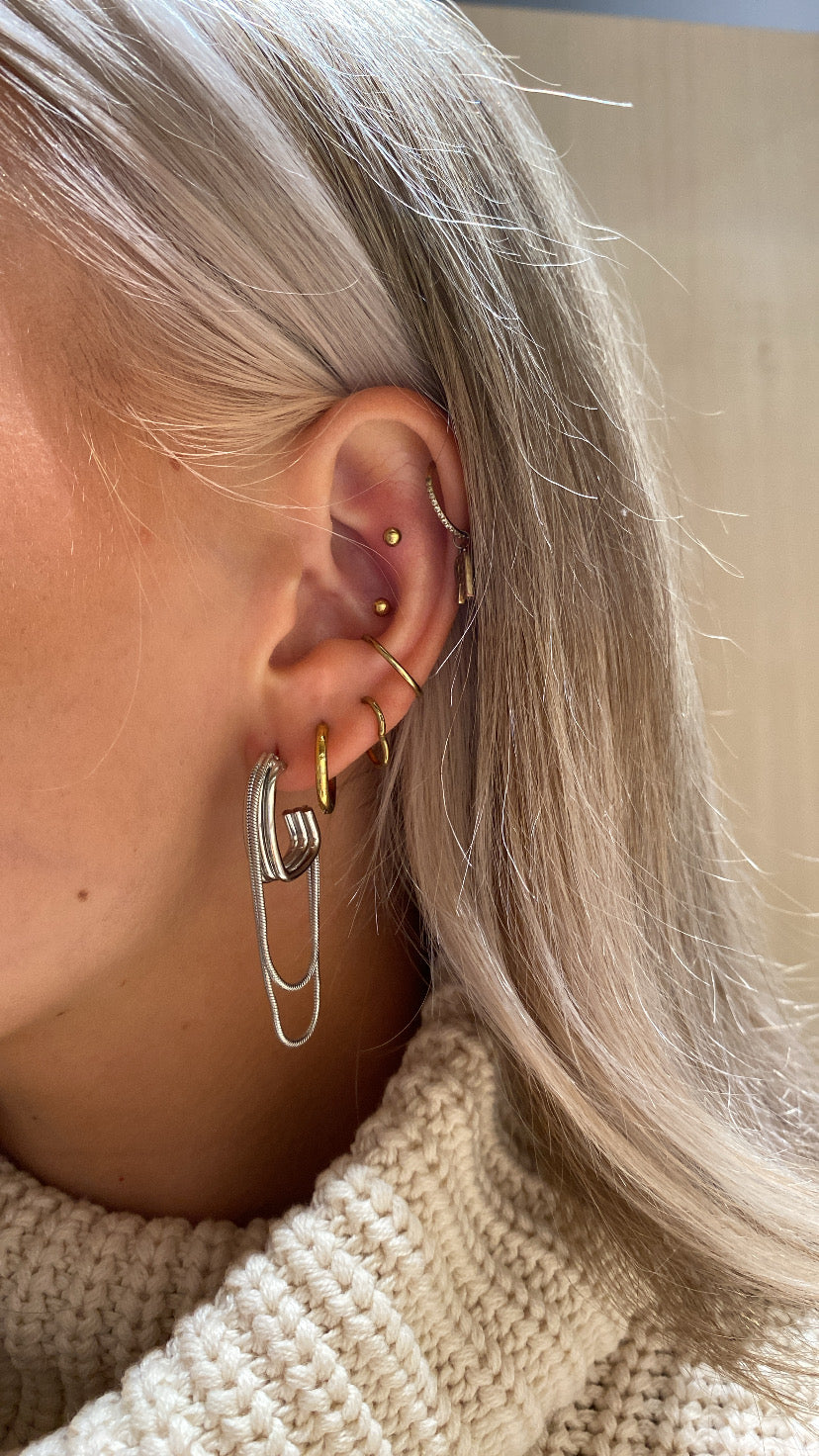 PCNIOKA Earrings - Silver Colour